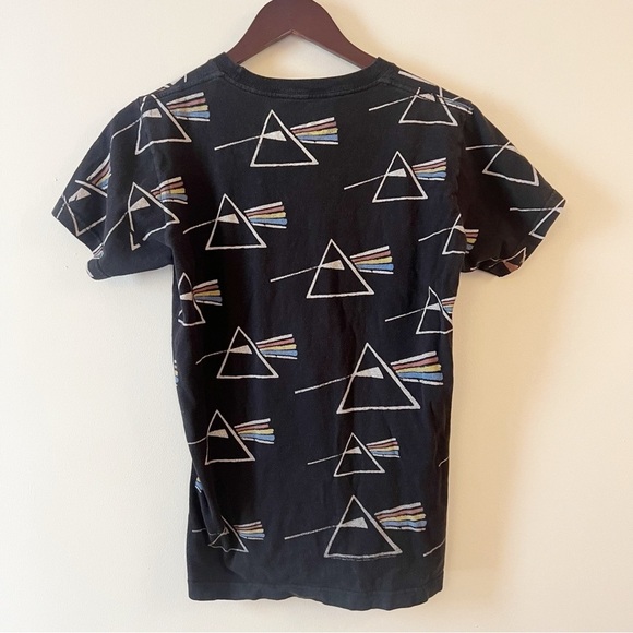Pink Floyd Washed Out logo Band Tee Shorts Sleeves Size Small Crewneck - Picture 5 of 7